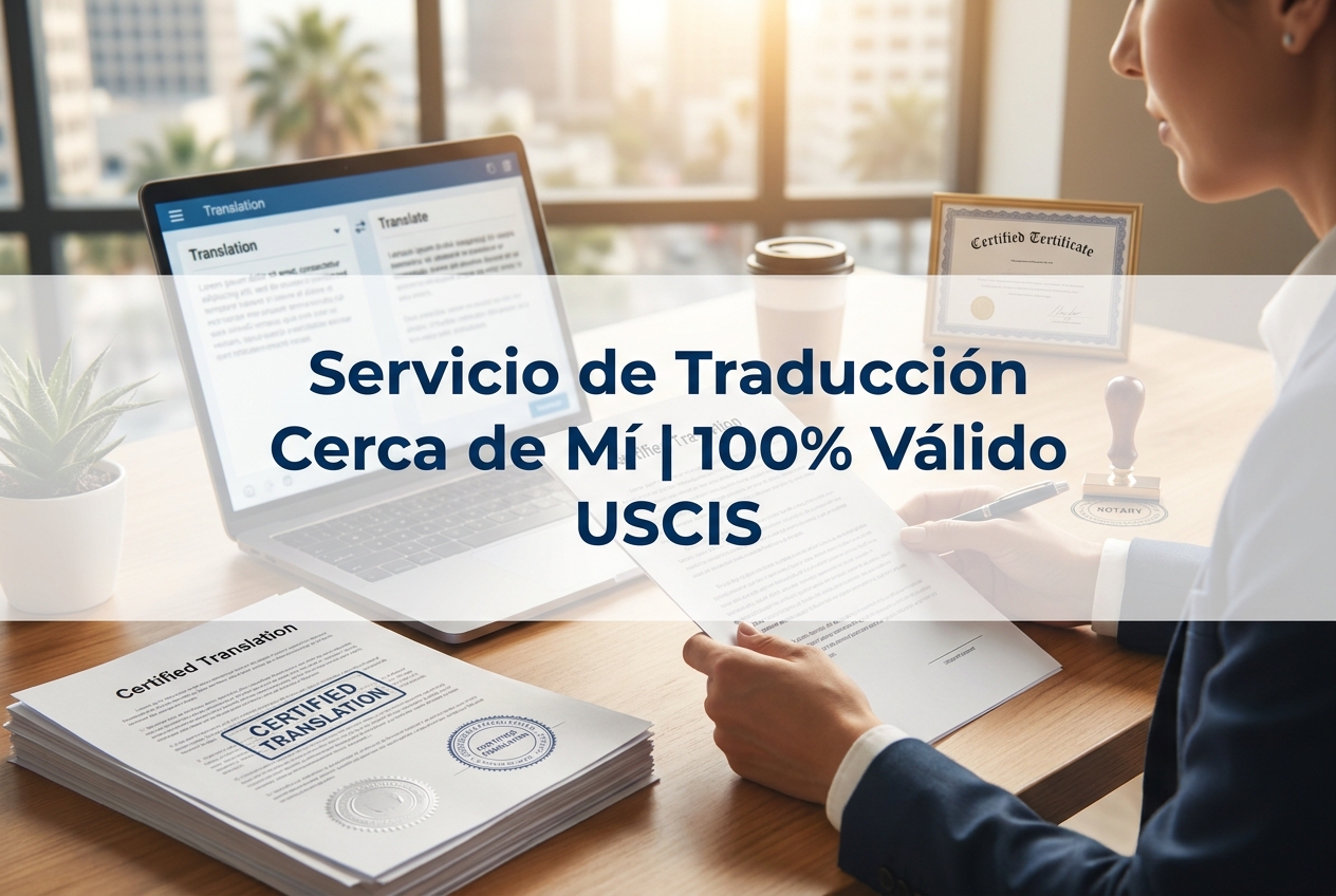 Servicio de Traducción Cerca de Mí | Válido USCIS