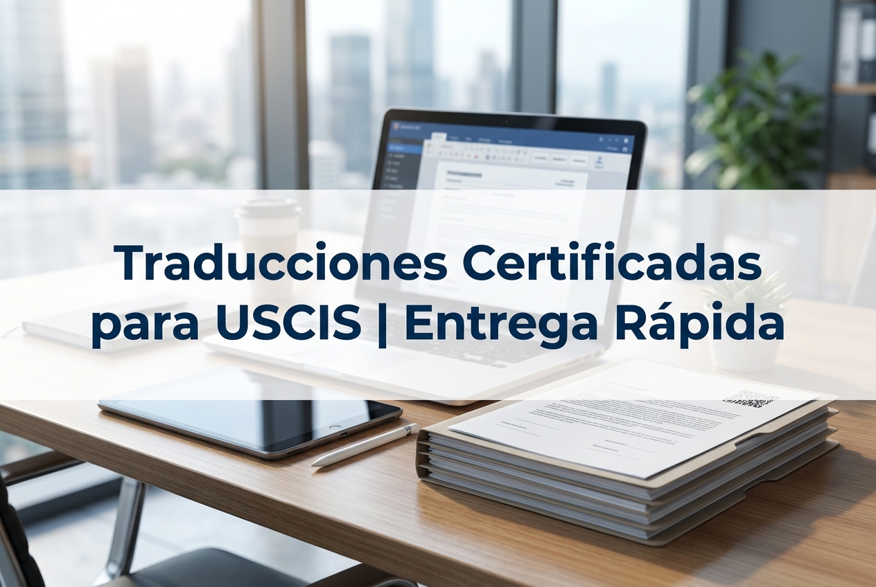 Traducciones Certificadas para USCIS | Entrega Rápida