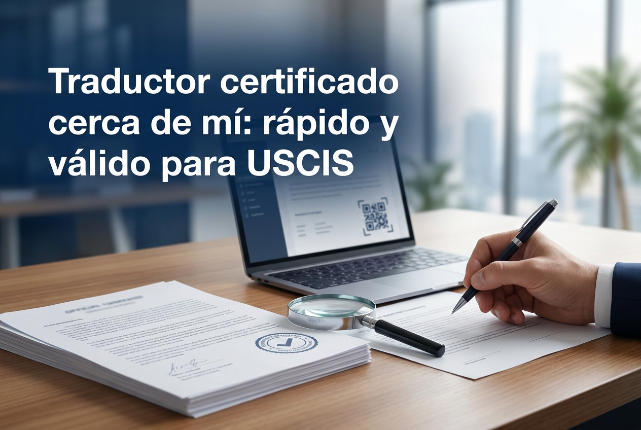 Traductor certificado para USCIS